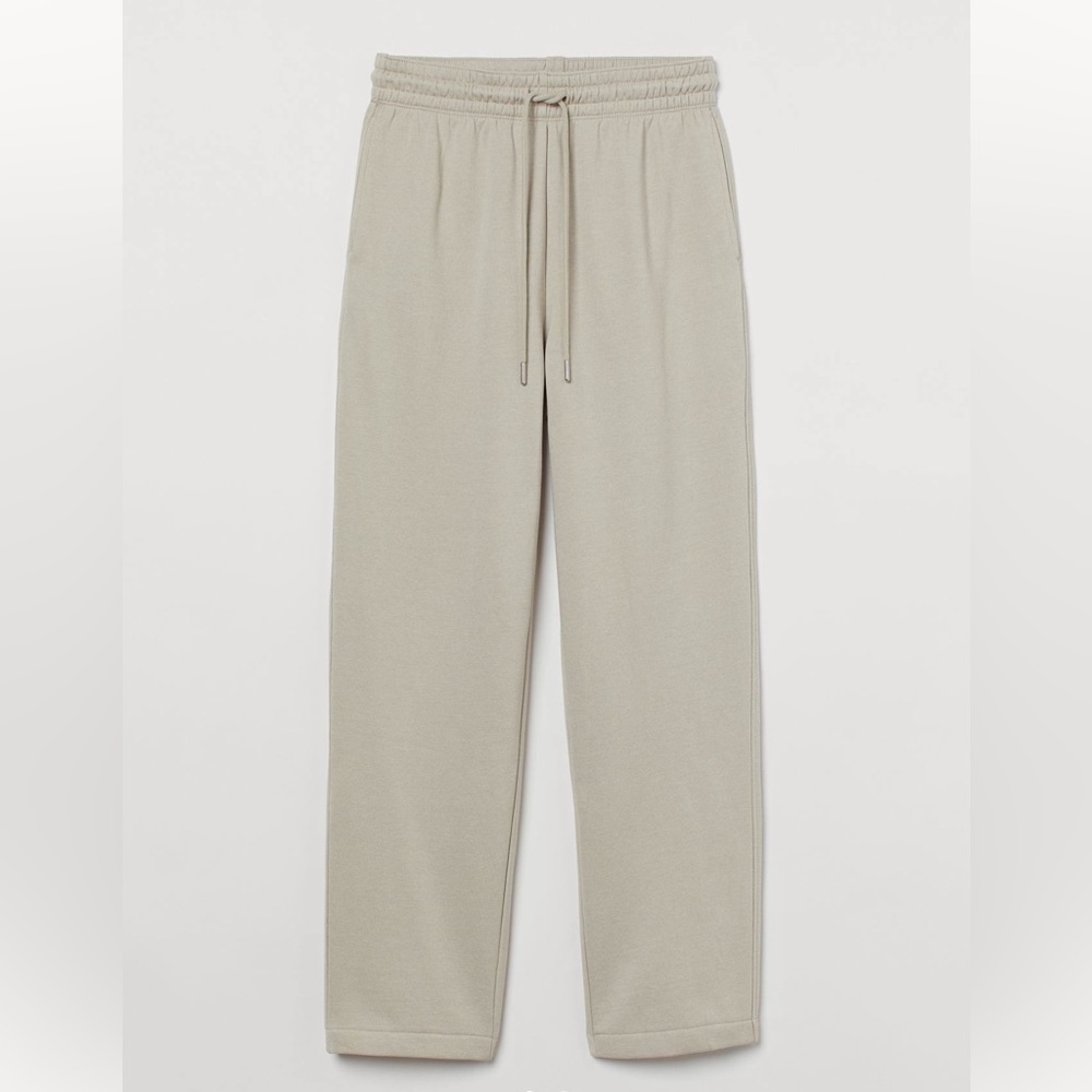 H&M Straight Leg Light Taupe Sweatpants